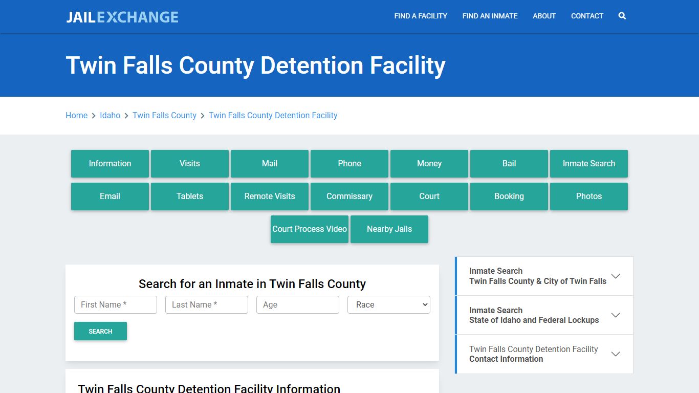 Twin Falls County Detention Facility - Jail Exchange